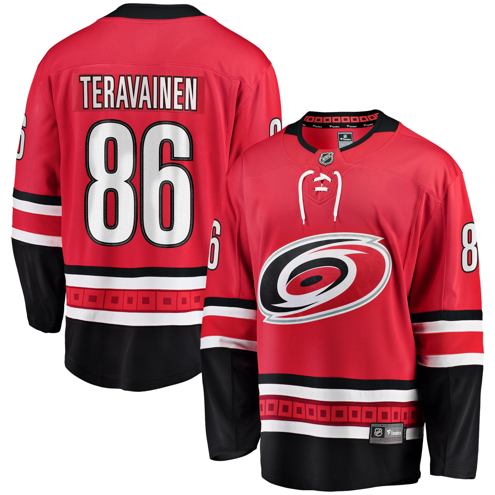 Teuvo Teravainen Carolina Hurricanes Fanatics Branded Breakaway Player Jersey - Red Nhl