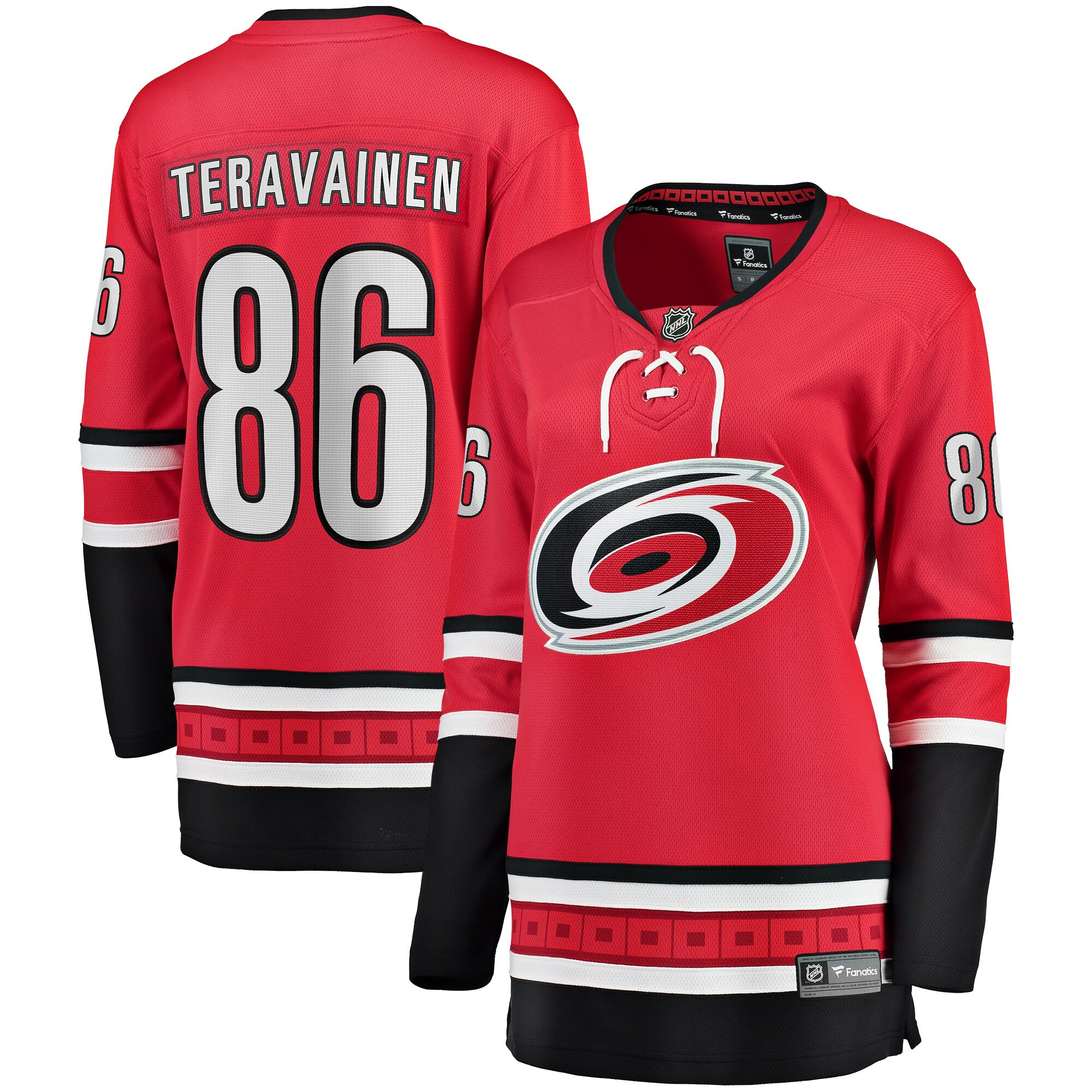 Teuvo Teravainen Carolina Hurricanes Fanatics Branded Womens Home Breakaway Player Jersey - Red Nhl
