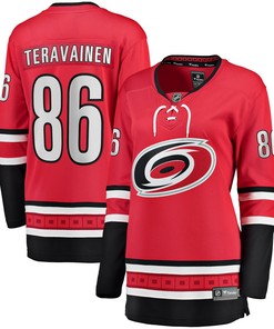 Teuvo Teravainen Carolina Hurricanes Fanatics Branded Womens Home Breakaway Player Jersey - Red Nhl