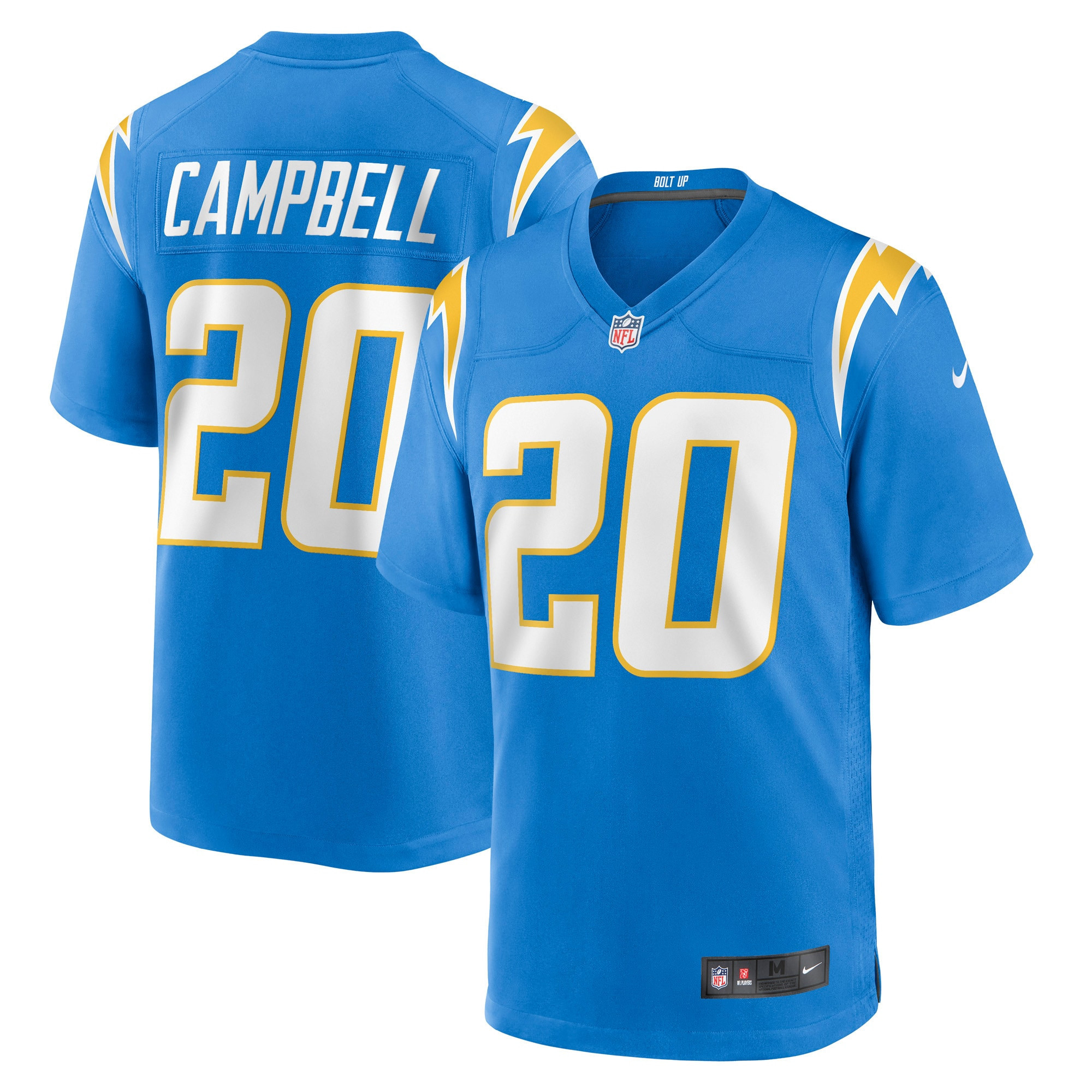 Tevaughn Campbell Los Angeles Chargers Game Player Jersey - Powder Blue Nfl