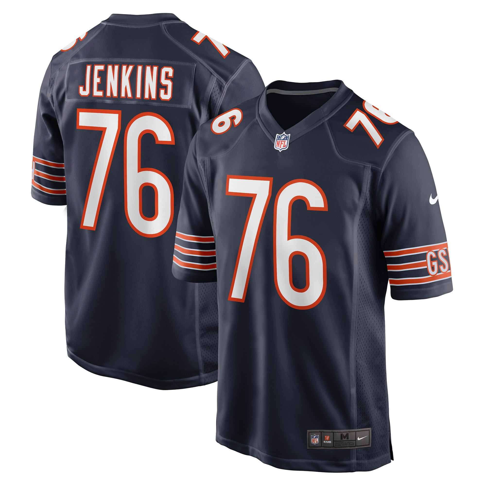 Teven Jenkins Chicago Bears Game Jersey - Navy Nfl