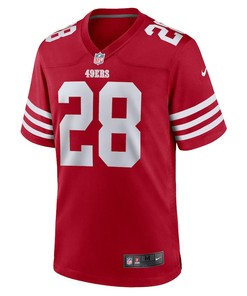 Tevin Coleman 28 San Francisco 49ers Home Game Player Jersey - Scarlet