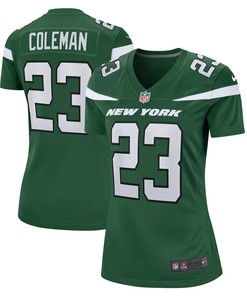 Tevin Coleman New York Jets Womens Game Jersey - Gotham Green Nfl