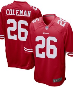 Tevin Coleman San Francisco 49ers Nike Game Jersey - Scarlet