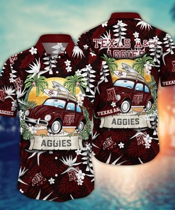 Texas A&M Aggies NCAA Flower Hawaii Shirt For Fans Ver 1