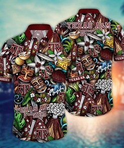 Texas A&M Aggies NCAA Flower Hawaii Shirt For Fans Ver 16