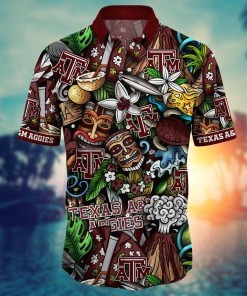 Texas A&M Aggies NCAA Flower Hawaii Shirt For Fans Ver 16