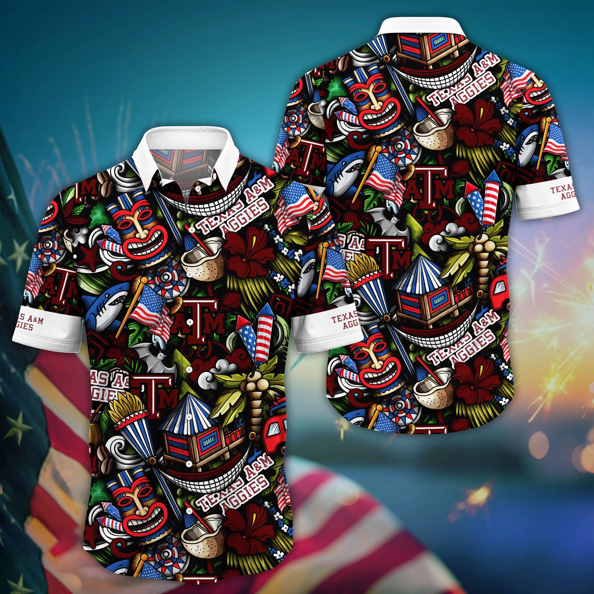Texas A&M Aggies NCAA Flower Hawaii Shirt For Fans Ver 24