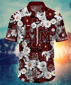 Texas A&M Aggies NCAA Flower Hawaii Shirt For Fans Ver 3