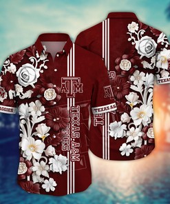 Texas A&M Aggies NCAA Flower Hawaii Shirt For Fans Ver 37