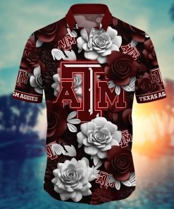 Texas A&M Aggies NCAA Flower Hawaii Shirt For Fans Ver 4