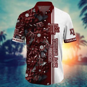 Texas A&M Aggies NCAA Flower Hawaii Shirt For Fans Ver 5