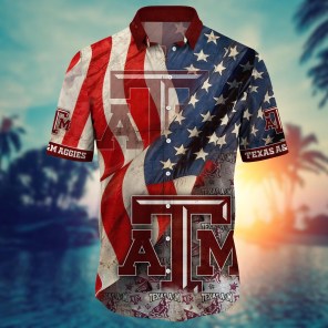 Texas A&M Aggies NCAA Flower Hawaii Shirt For Fans Ver 9