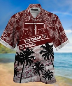 Texas A&M Aggies NCAA Palm Tree Pattern Hawaii Shirt For Sports Fans