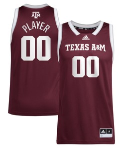 Texas A&M Aggies Unisex NIL Men Basketball Custom Jersey - Maroon