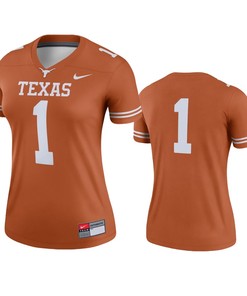 Texas Longhorns #1 Texas Orange Legend College Football Jersey