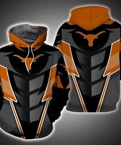Texas Longhorns Armor Football 3D Hoodie Texas Longhorns Gift Ideas for Him