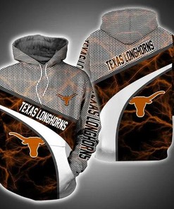 Texas Longhorns Armor Thunder 3D Hoodie NCAA Cheer Gifts