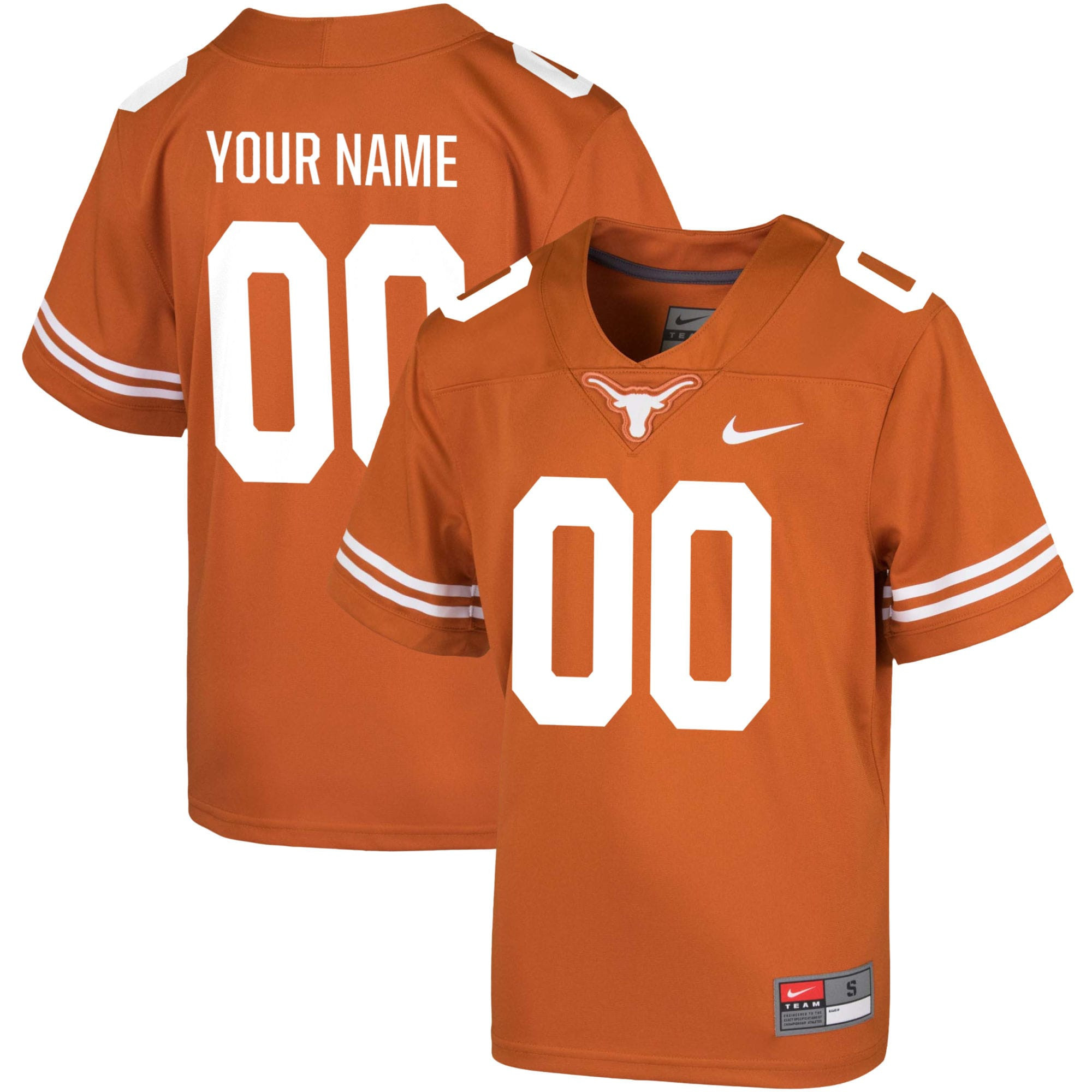 Texas Longhorns Custom Game Jersey - Texas Orange Custom Jerseys Ncaa