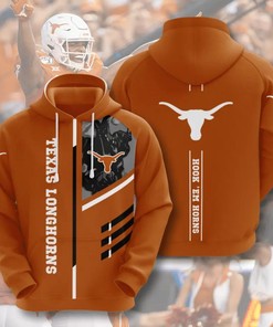 Texas Longhorns Hook 'Em Horns American Football 3D Hoodie NCAA Gifts