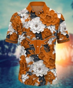 Texas Longhorns NCAA Flower Hawaii Shirt For Fans Ver 11