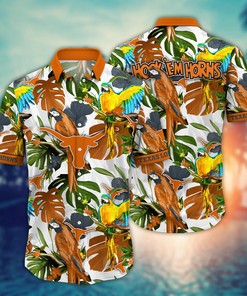 Texas Longhorns NCAA Flower Hawaii Shirt For Fans Ver 2