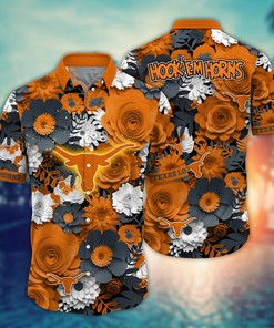 Texas Longhorns NCAA Flower Hawaii Shirt For Fans Ver 35