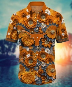 Texas Longhorns NCAA Hawaiian Shirt for This Summer Customize Shirt Any Team