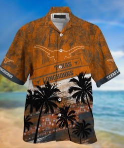 Texas Longhorns NCAA Palm Tree Pattern Hawaii Shirt For Sports Fans