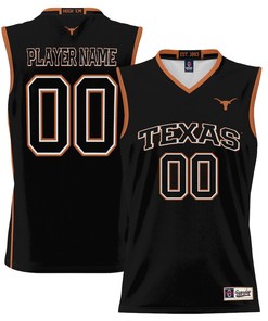 Texas Longhorns NIL Men Basketball Custom Jersey - Black