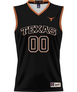 Texas Longhorns NIL Men Basketball Custom Jersey - Black