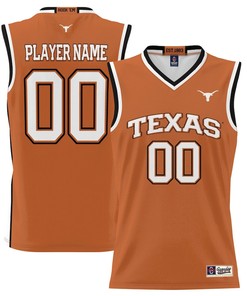 Texas Longhorns NIL Men Basketball Custom Jersey - Texas Orange