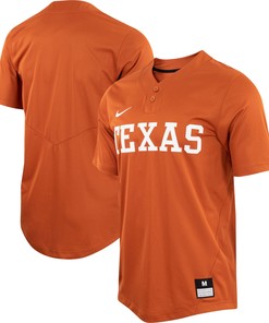 Texas Longhorns Unisex Two-button Replica Softball Jersey - Texas Orange Ncaa
