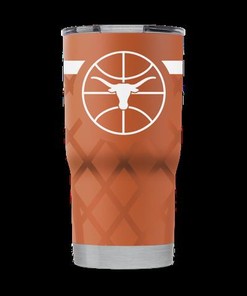 Texas Orange Basketball Tumbler - Perfect for Texas Fans