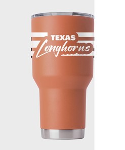 Texas Orange Script Tumbler - Show your Texas Pride