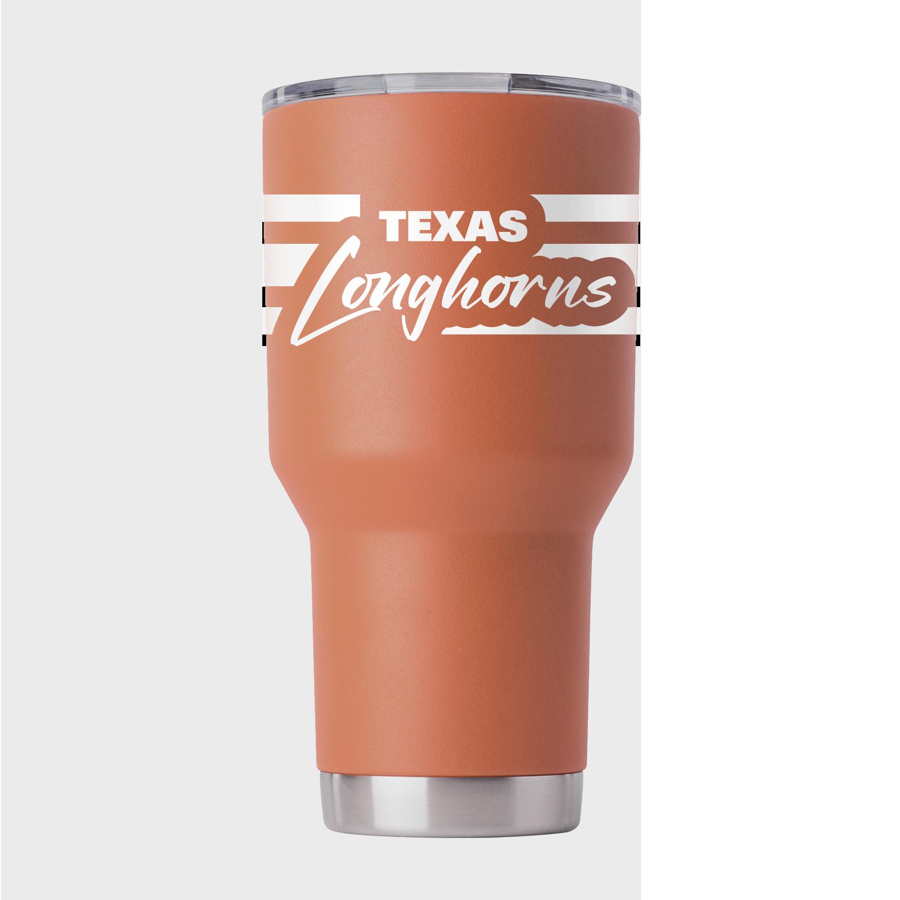 Texas Orange Script Tumbler - Show your Texas Pride