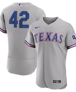 Texas Rangers 2023 Jackie Robinson Day Elite Jersey - Gray