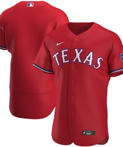 Texas Rangers Alternate Authentic Team Jersey Red Mlb