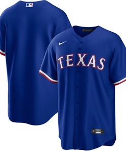 Texas Rangers Alternate Replica Team Logo Jersey - Royal Mlb