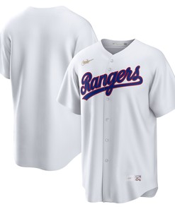 Texas Rangers Home Cooperstown Collection Team Jersey - White Mlb