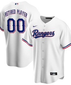Texas Rangers Home Pick-a-player Retired Roster Replica Jersey - White Custom Jerseys Mlb