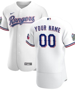 Texas Rangers Personalized 2020 Mlb White Jersey
