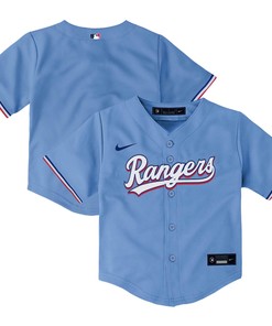 Texas Rangers Toddler Alternate Replica Team Jersey - Light Blue Mlb