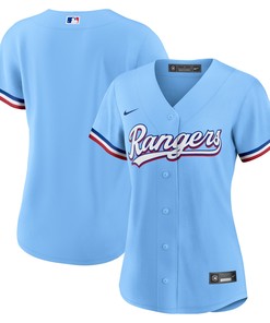 Texas Rangers Womens Alternate Replica Team Jersey - Light Blue Mlb