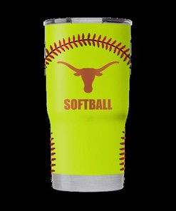Texas Softball Tumbler - Great for Texas Fans