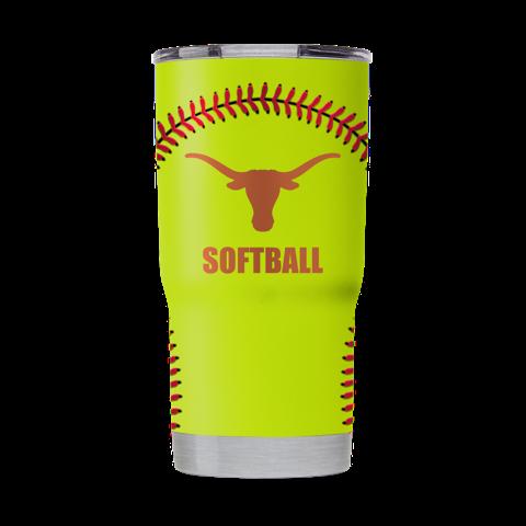 Texas Softball Tumbler - Great for Texas Fans
