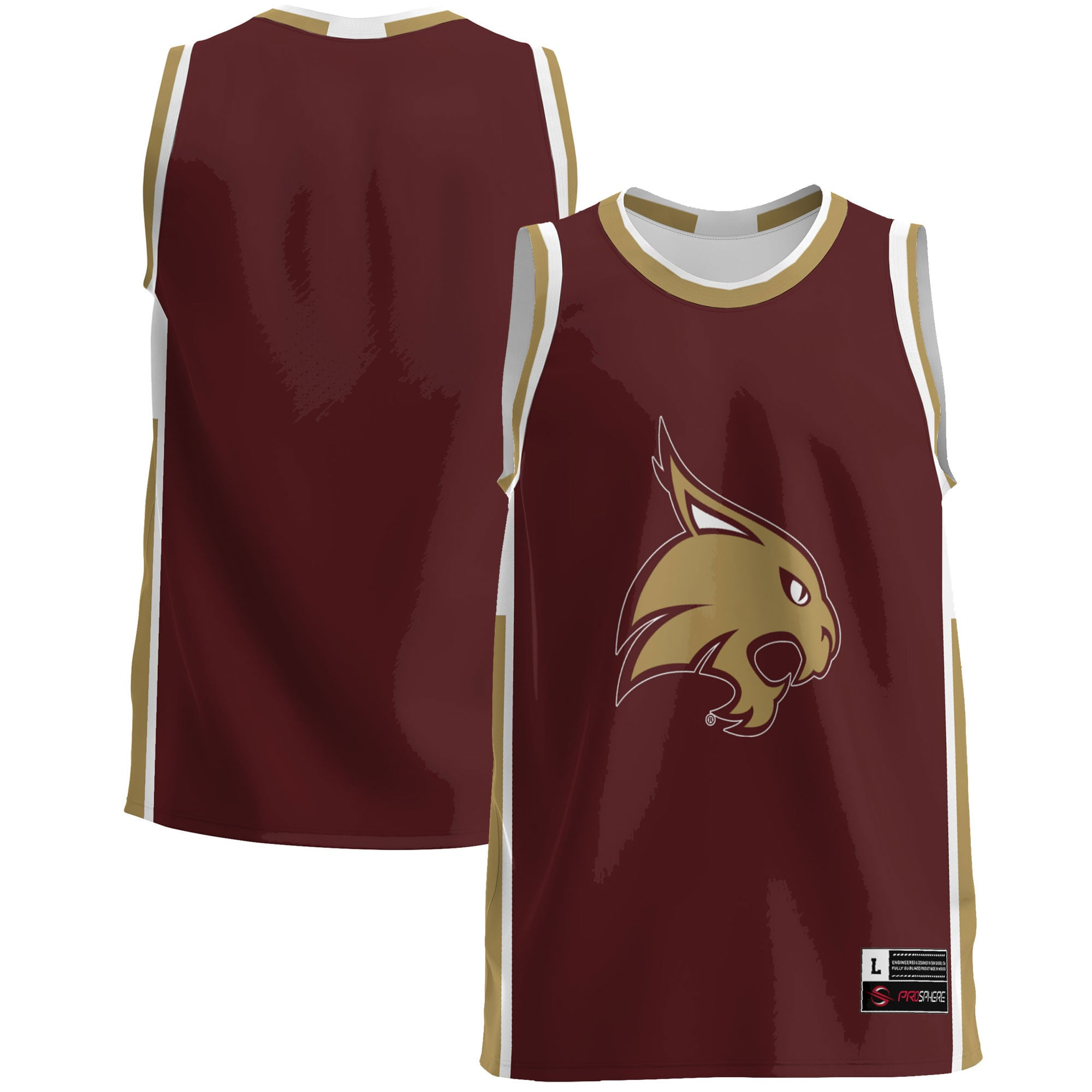 Texas State Bobcats Basketball Jersey - Maroon Ncaa