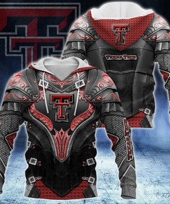 Texas Tech Red Raiders Knights Templar Armor, We Are Family 3D Hoodie Texas Tech Red Raiders Gift Ideas for Him