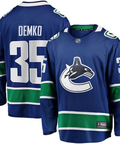 Thatcher Demko Vancouver Canucks Fanatics Branded Home Breakaway Jersey - Blue Nhl