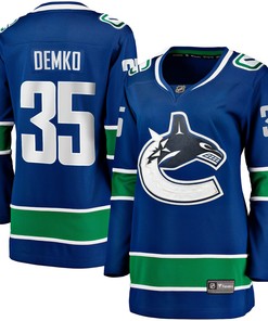 Thatcher Demko Vancouver Canucks Fanatics Branded Womens Home Breakaway Jersey - Blue Nhl